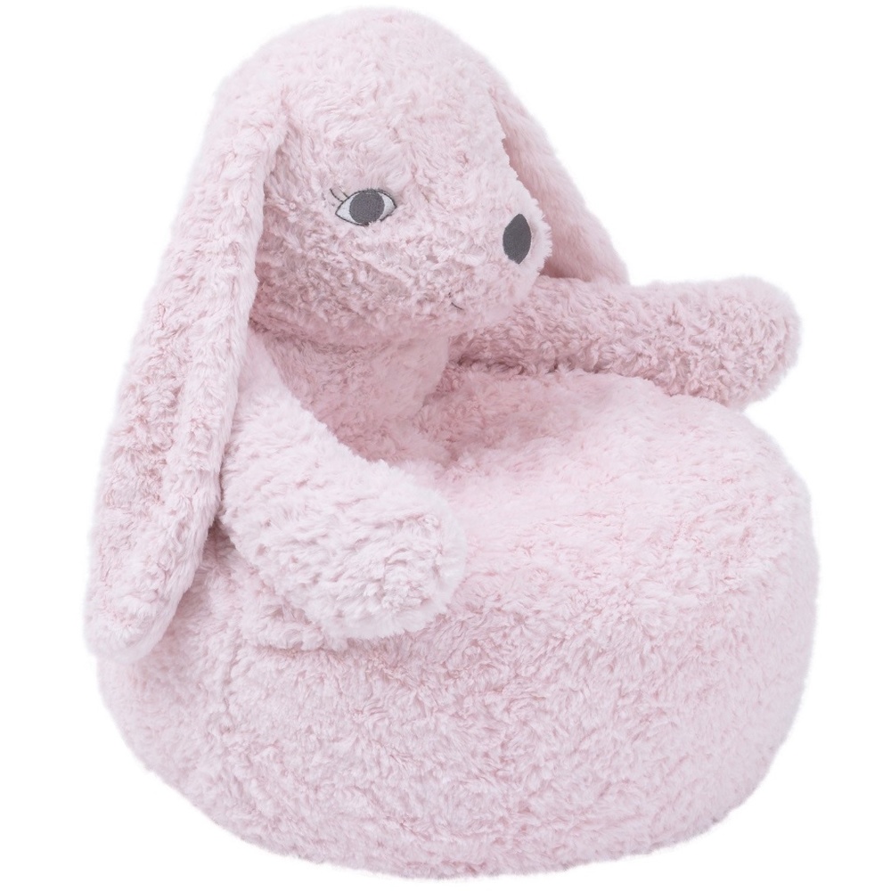Cuddle Me Luxe Cuddle Plush Chair- Pink Bunny - Picture 2 of 2